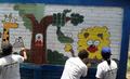 Las paredes del Centro Escolar Pinalón se llenaron de alegría con las pinturas del personal de COEX